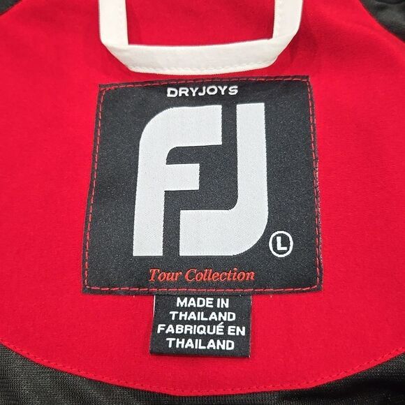 Footjoy FJ Dryjoys Golf 1/4 Zip Pullover Wind Jacket Mens L Short Sleeve - Picture 4 of 16